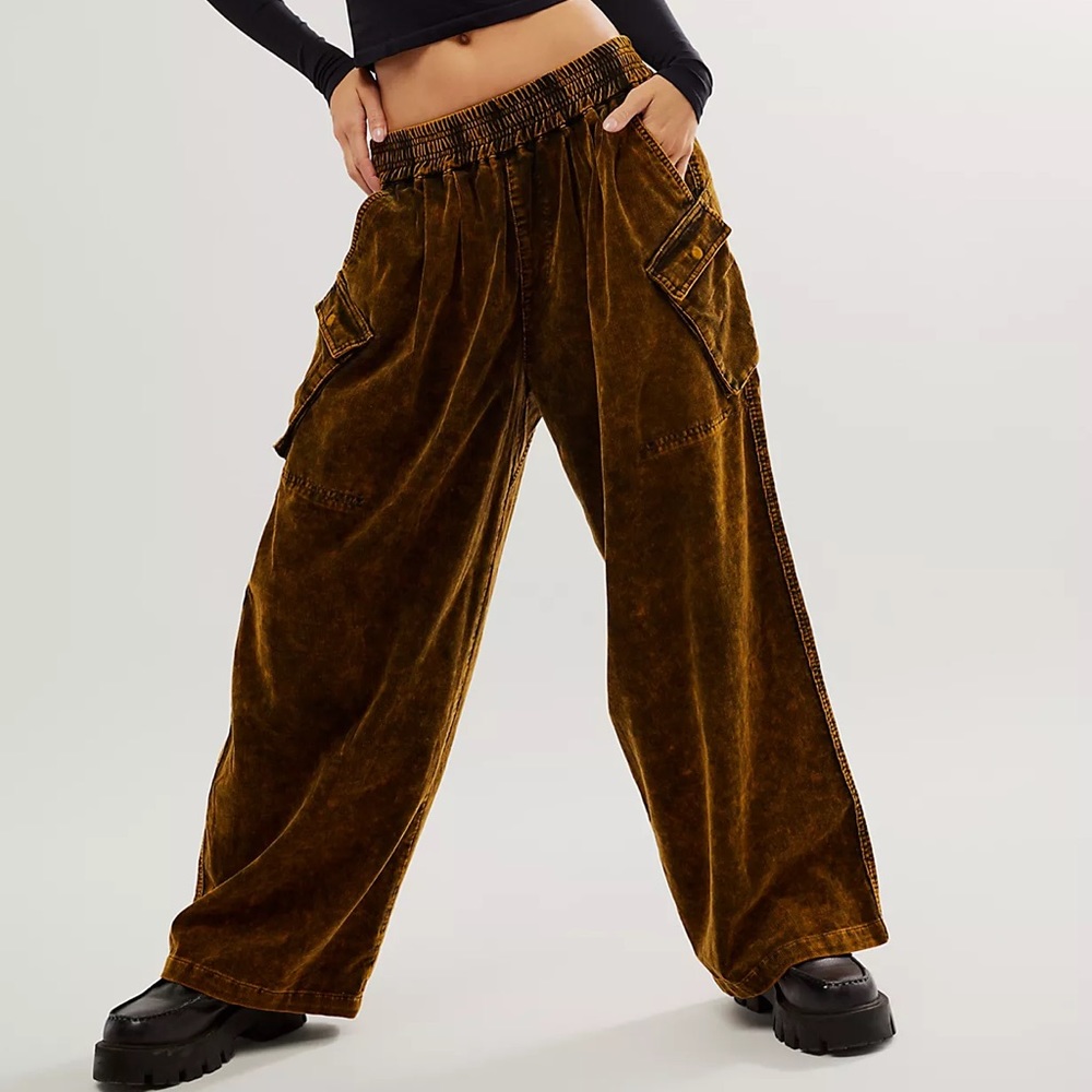 ONE TEASPOON CORD PARACHUTE PULL-ON JEANS (S)